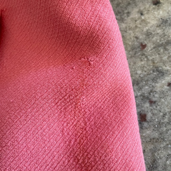 J. Crew Pink Double Cloth Wool  Trench Coat- Size 4 - Picture 16 of 16